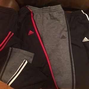 3 pair youth adidas sweat pants M (10/12)